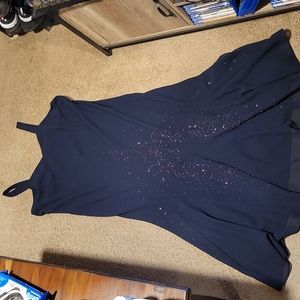 R&M Richards Chiffon Beaded Dress